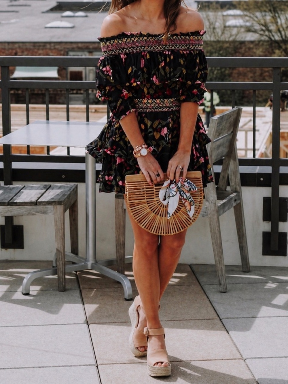 Red Carter Pom Pom dress